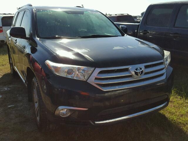 5TDYK3EH7BS048477 - 2011 TOYOTA HIGHLANDER BLACK photo 1