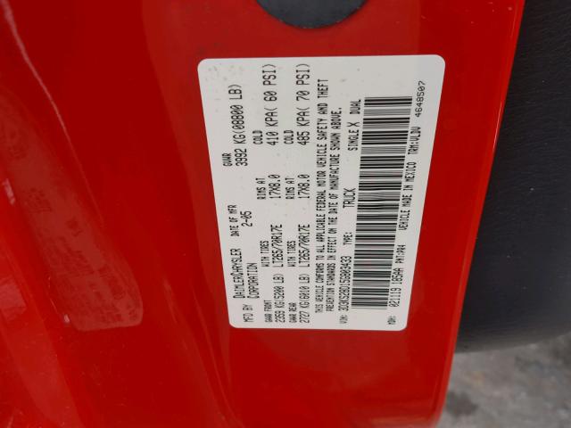 3D3KS28D15G803433 - 2005 DODGE RAM 2500 S Qırmızı foto 10