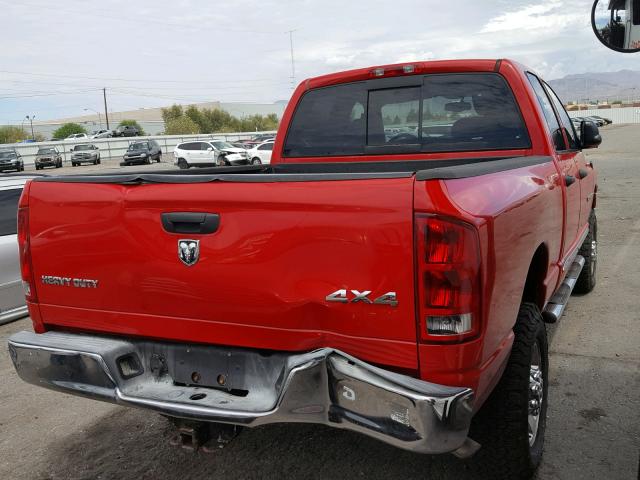 3D3KS28D15G803433 - 2005 DODGE RAM 2500 S Qırmızı foto 4