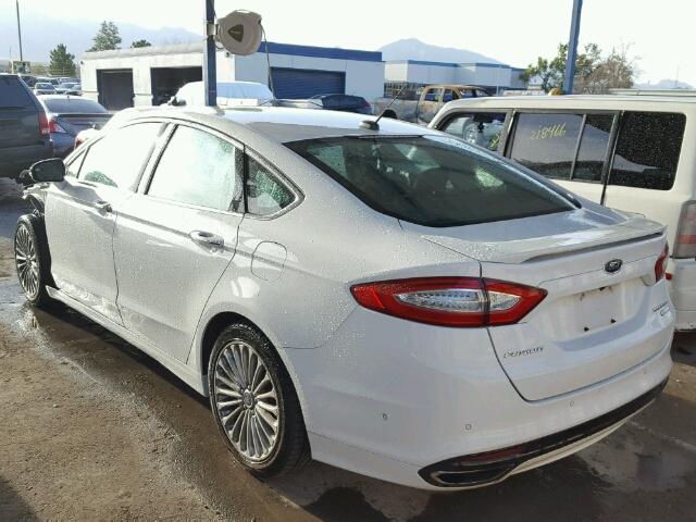 3FA6P0K97DR214884 - 2013 FORD FUSION TIT WHITE photo 3