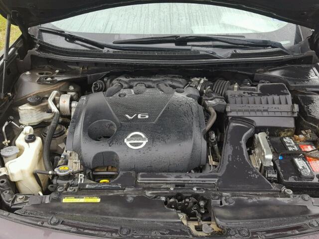 1N4AA5AP9CC824677 - 2012 NISSAN MAXIMA S BLACK photo 7