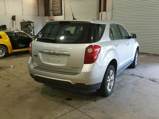 2GNALBEK5C1332243 - 2012 CHEVROLET EQUINOX LS SILVER photo 4