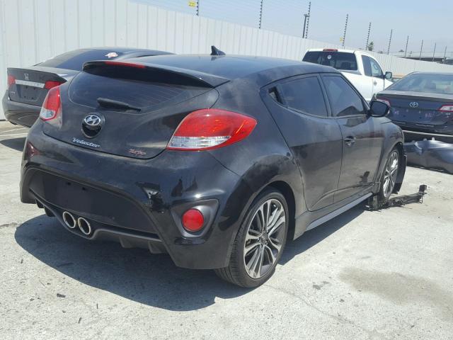 KMHTC6AE6GU299042 - 2016 HYUNDAI VELOSTER T BLACK photo 4