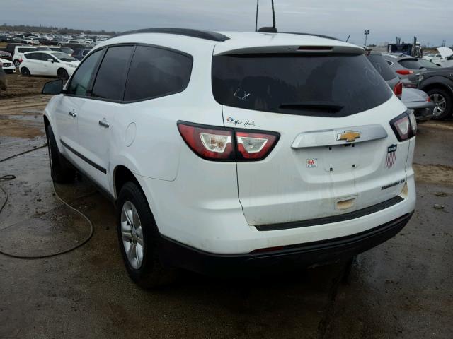 1GNKRFEDXGJ251603 - 2016 CHEVROLET TRAVERSE WHITE photo 3