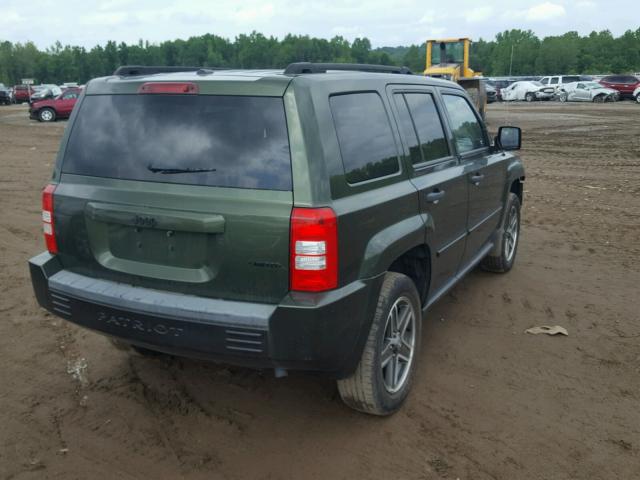 1J8FT48W18D742812 - 2008 JEEP PATRIOT LI GREEN photo 4