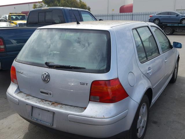 9BWGD21J514019407 - 2001 VOLKSWAGEN GOLF GLS SILVER photo 4