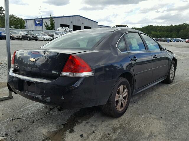 2G1WF5E34D1234816 - 2013 CHEVROLET IMPALA LS BLACK photo 4