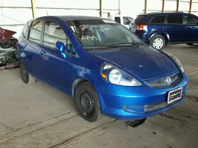 JHMGD38417S057557 - 2007 HONDA FIT BLUE photo 1