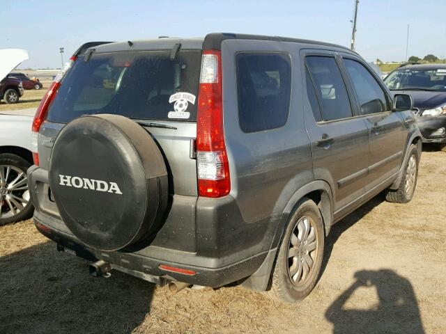 JHLRD68826C012721 - 2006 HONDA CR-V SILVER photo 4