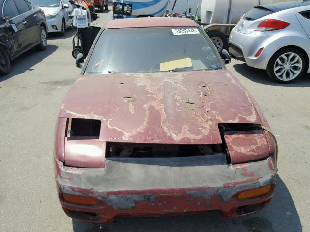 JN1MS36P3MW026843 - 1991 NISSAN 240SX BASE BURGUNDY photo 9