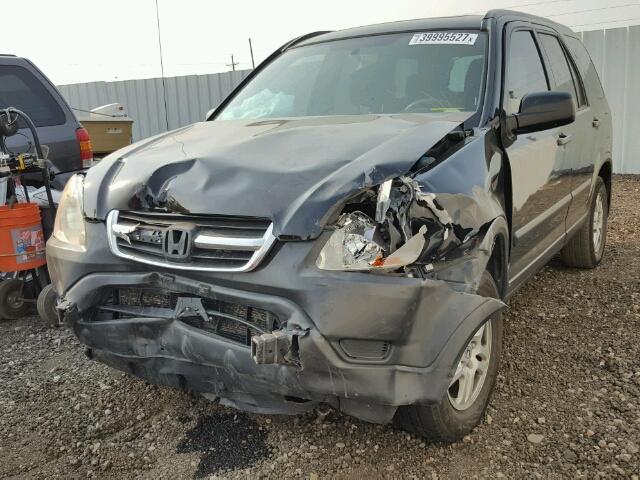 JHLRD78802C035026 - 2002 HONDA CR-V BLACK photo 2