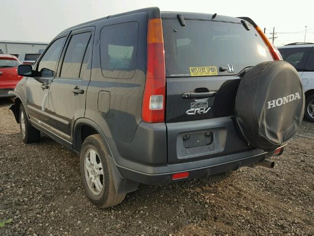 JHLRD78802C035026 - 2002 HONDA CR-V BLACK photo 3