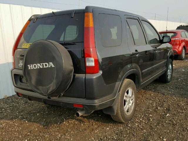 JHLRD78802C035026 - 2002 HONDA CR-V BLACK photo 4