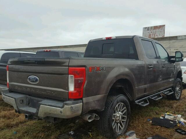 1FT7W2BT8HED16535 - 2017 FORD F250 SUPER BROWN photo 4