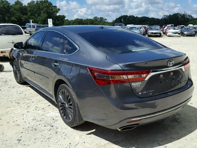 4T1BK1EB1JU265499 - 2018 TOYOTA AVALON XLE CHARCOAL photo 3