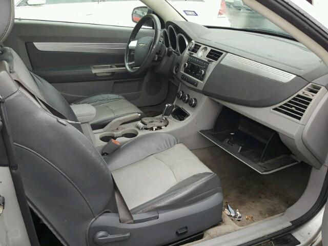 1C3LC55R48N157459 - 2008 CHRYSLER SEBRING SILVER photo 5