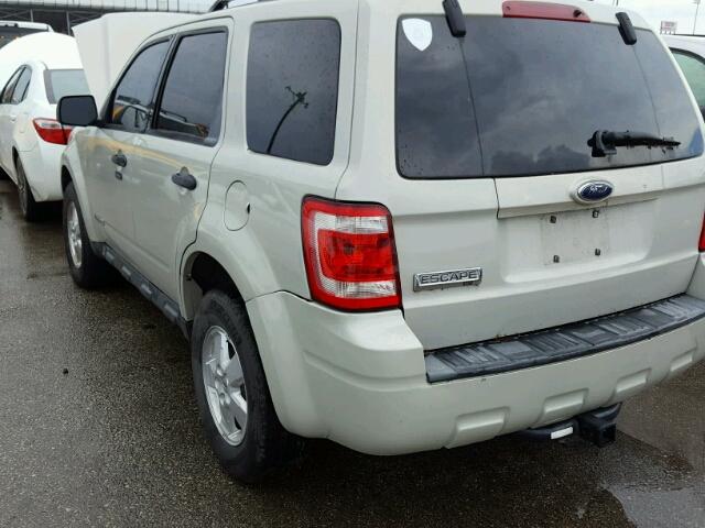 1FMCU03Z68KB27553 - 2008 FORD ESCAPE TAN photo 3