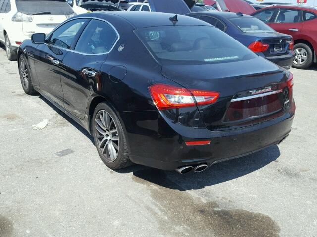 ZAM57XSA8F1151764 - 2015 MASERATI GHIBLI BLACK photo 3