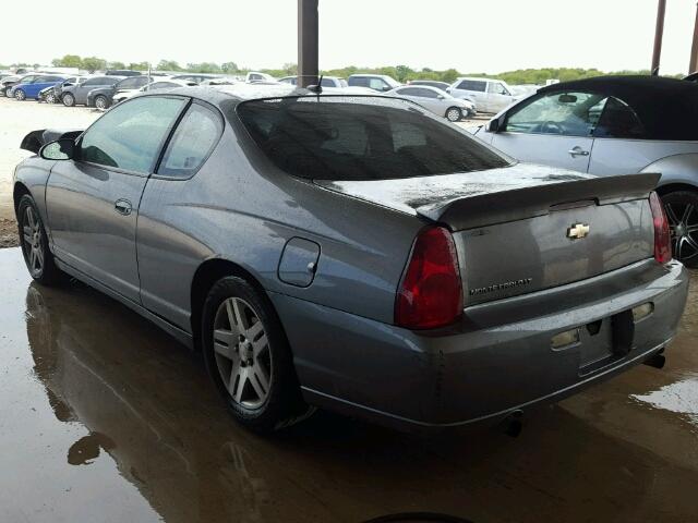 2G1WK151X69249277 - 2006 CHEVROLET MONTE CARL 灰色 照片 3