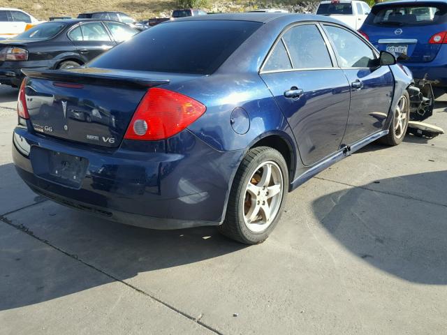 1G2ZJ57K694245629 - 2009 PONTIAC G6 BLUE photo 4