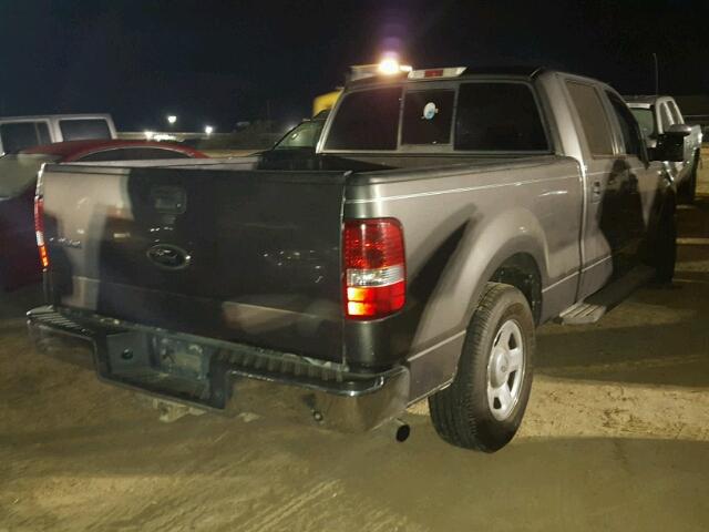 1FTRW12W38FA27943 - 2008 FORD F150 GRAY photo 4