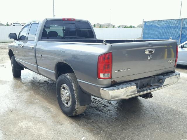 3D7KS28D06G113253 - 2006 DODGE RAM 2500 S GRAY photo 3