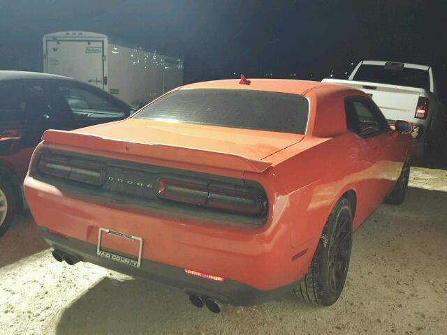 2C3CDZBT3GH308898 - 2016 DODGE CHALLENGER ORANGE photo 4