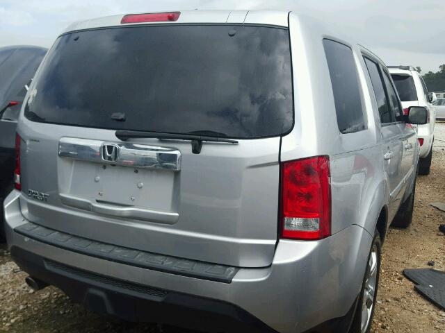 5FNYF3H54FB034200 - 2015 HONDA PILOT EXL SILVER photo 4