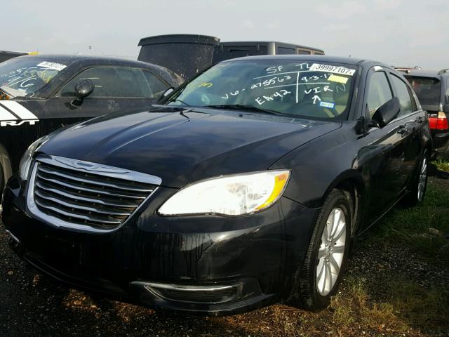 1C3CCBBBXCN275563 - 2012 CHRYSLER 200 BLACK photo 2