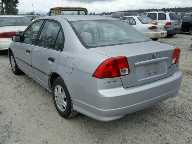 2HGES15144H579505 - 2004 HONDA CIVIC DX SILVER photo 3