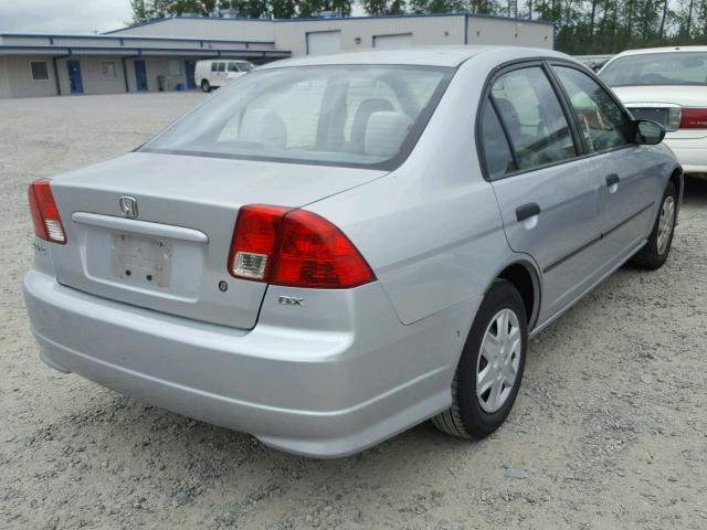 2HGES15144H579505 - 2004 HONDA CIVIC DX SILVER photo 4