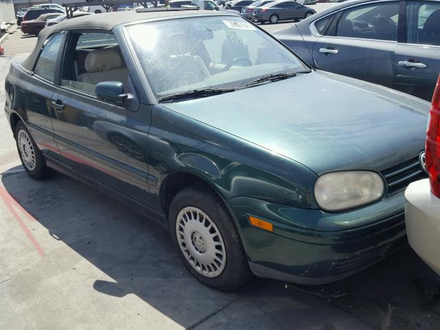 3VWCB61E1XM813324 - 1999 VOLKSWAGEN CABRIO GL GREEN photo 1