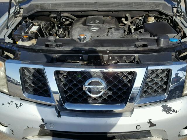 5N1AA08D99N605221 - 2009 NISSAN ARMADA SE SILVER photo 7