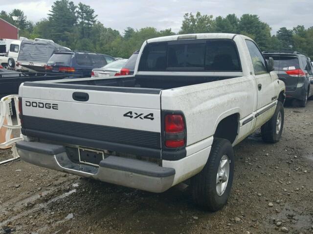 3B7HF16Y1XM595727 - 1999 DODGE RAM 1500 WHITE photo 4