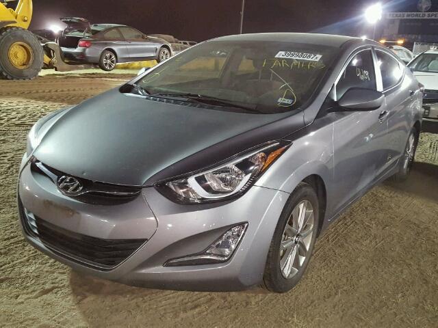 KMHDH4AE4EU035938 - 2014 HYUNDAI ELANTRA SE GRAY photo 2