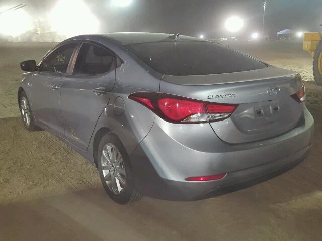 KMHDH4AE4EU035938 - 2014 HYUNDAI ELANTRA SE GRAY photo 3