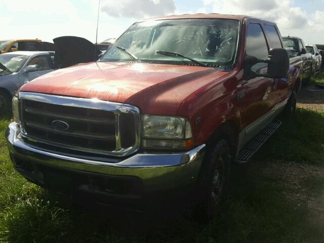 1FTNW20L52EC20699 - 2002 FORD F250 SUPER RED photo 2