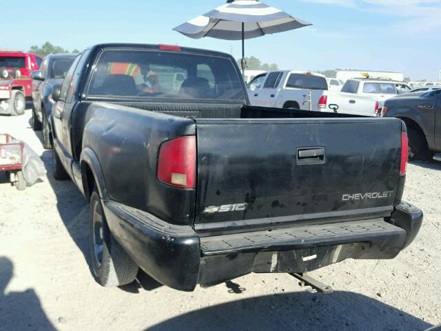 1GCCS19XX38199884 - 2003 CHEVROLET S TRUCK BLACK photo 3