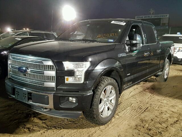 1FTFW1EGXFFC14438 - 2015 FORD F150 SUPER BLACK photo 2