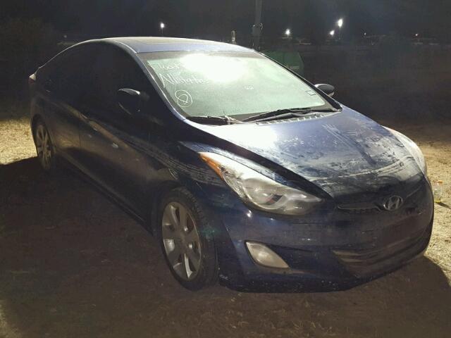 KMHDH4AE5DU763251 - 2013 HYUNDAI ELANTRA GL BLUE photo 1