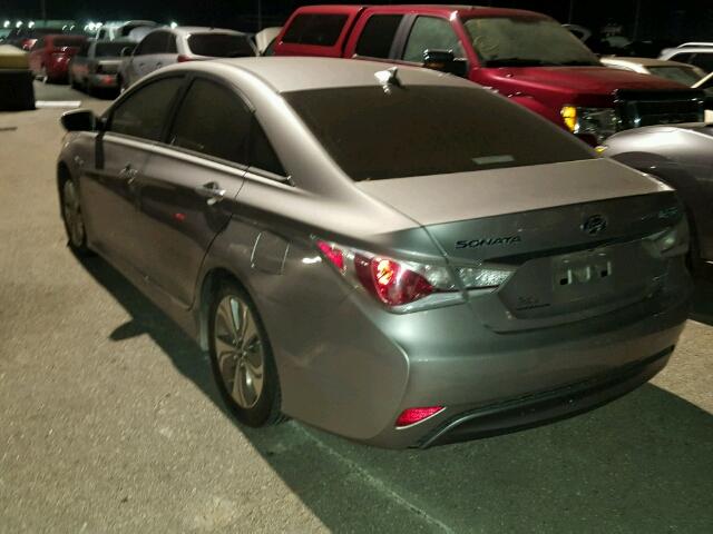 KMHEC4A44DA095521 - 2013 HYUNDAI SONATA HYB GRAY photo 3