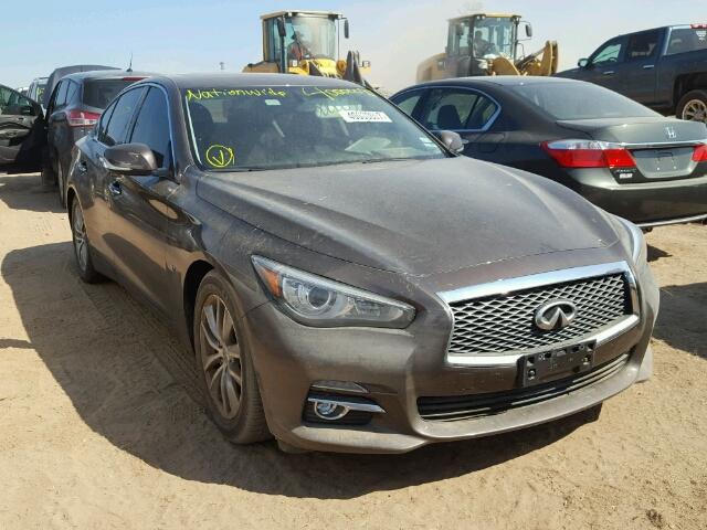 JN1BV7AP2FM342360 - 2015 INFINITI Q50 BROWN photo 1