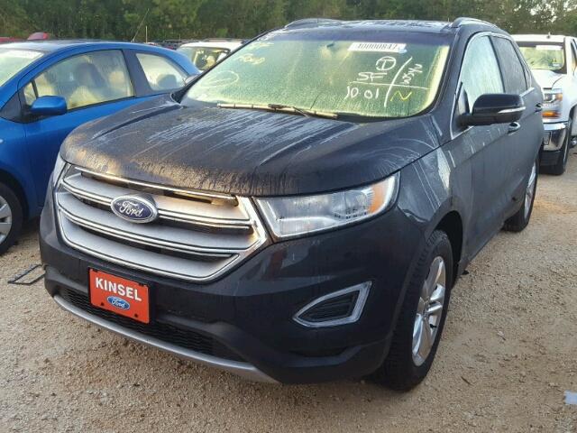 2FMPK3J82HBB73734 - 2017 FORD EDGE SEL BLACK photo 2