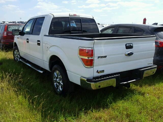 1FTFW1CF6EKF46618 - 2014 FORD F150 SUPER WHITE photo 3