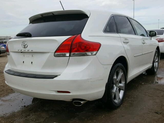 4T3ZK3BB3AU022315 - 2010 TOYOTA VENZA BASE WHITE photo 4