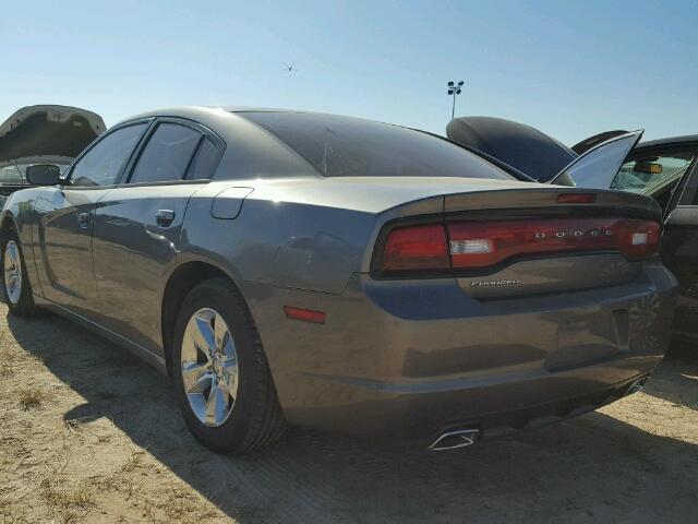 2B3CL3CG1BH581989 - 2011 DODGE CHARGER GRAY photo 3