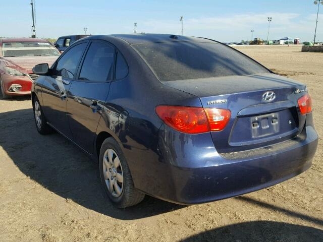 KMHDU46D57U156816 - 2007 HYUNDAI ELANTRA GL BLUE photo 3