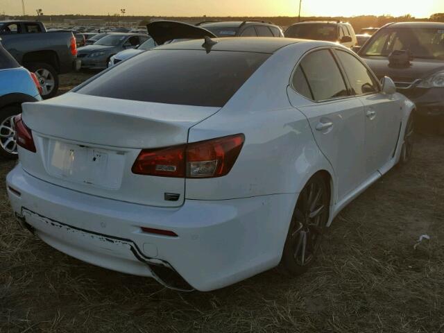 JTHBP262685003894 - 2008 LEXUS IS-F WHITE photo 4