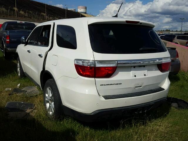 1C4RDHAG3CC210679 - 2012 DODGE DURANGO WHITE photo 3