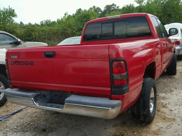 1B7HC13Y81J612105 - 2001 DODGE RAM 1500 RED photo 4